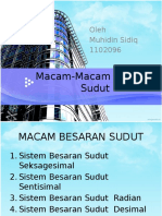 Macam-Macam Besaran Sudut