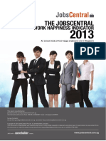 2013 JobsCentral Work Happiness Indicator Survey Report PDF