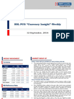 HSL PCG "Currency Insight"-Weekly: 12 September, 2016