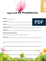 Agenda de Reunion de Presidencia