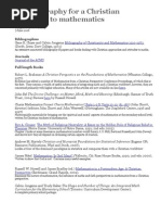 Download A bibliography for a Christian approach to mathematics by stevebishop SN3268416 doc pdf