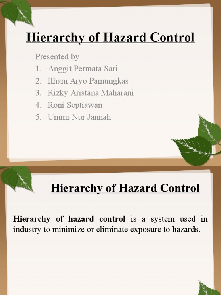 Hierarchy of Hazard Control Explained | PDF | Computers