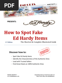 How To Spot Fake Ed Hardy Items - The Complete Illustrated Guide