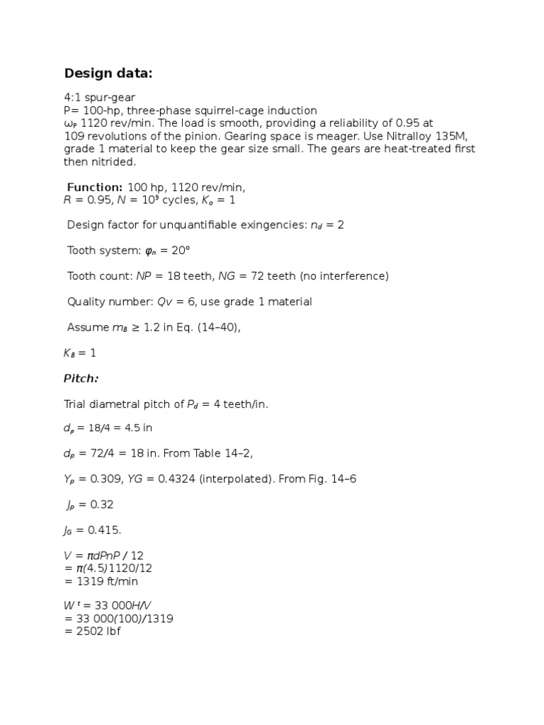 Gear Design PDF Gear Kinematics