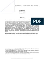 The Determinants of Commercial Bank Profitability in Indonesia