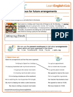 Grammar Games Present Continuous Future Arrangements Worksheet PDF