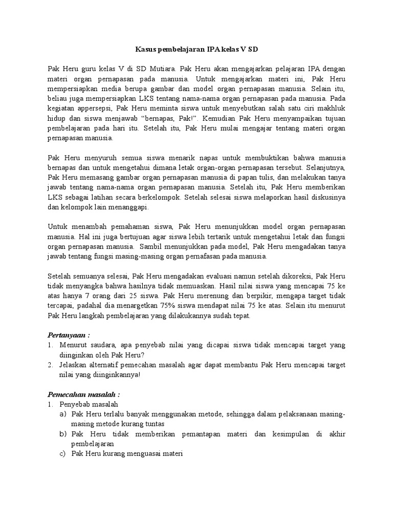 Soal Soal Studi Kasus