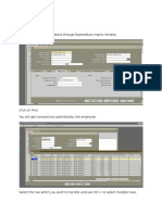 Open The Expenditure Details Through Expenditure Inquiry Window