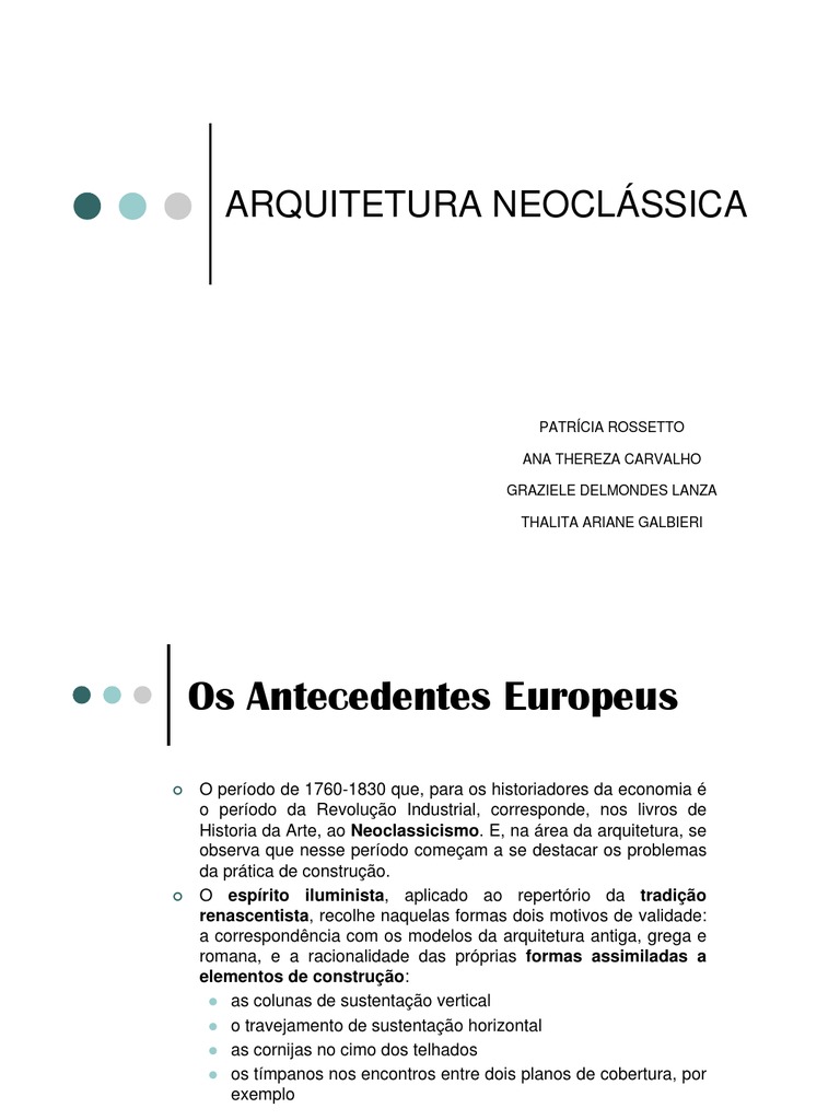 Neoclassico | PDF | Biblioteca e museu