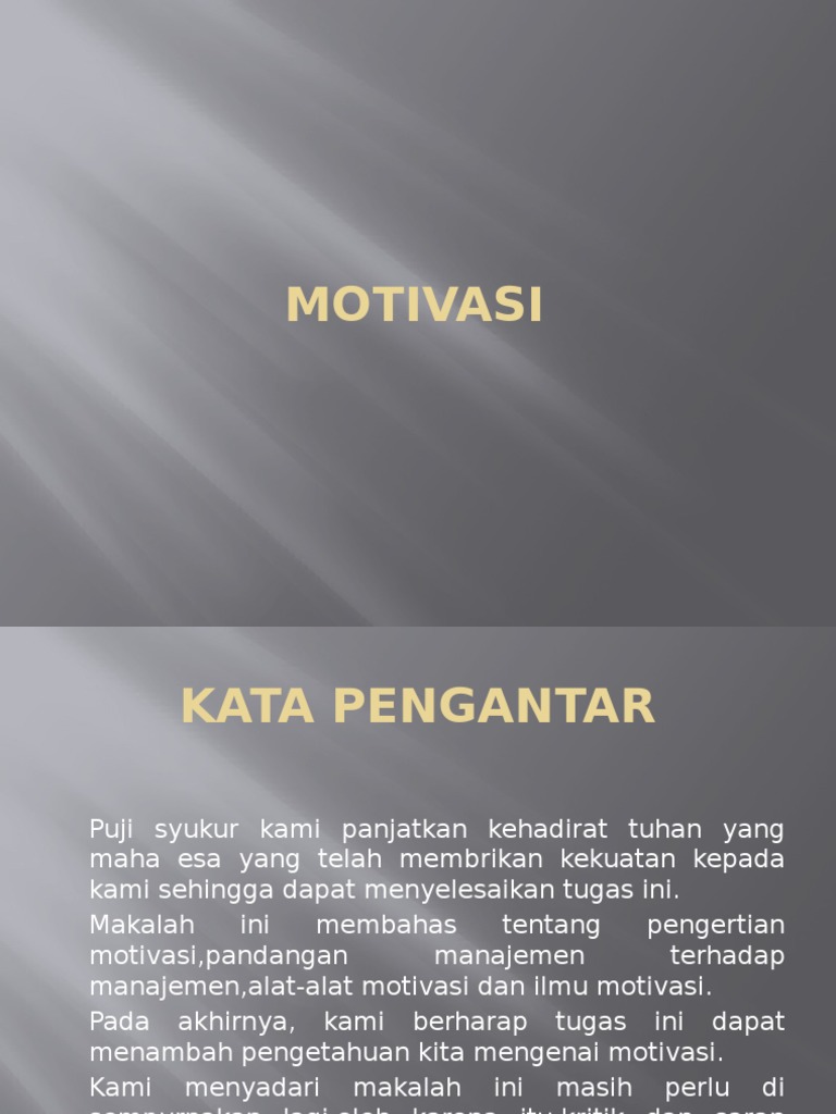 Motivasi Pengantar Manajemenpptx