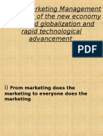 Shift in Marketing Management As A Result of