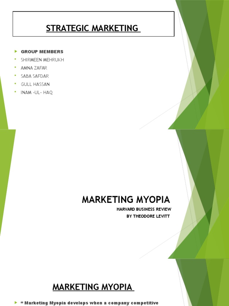 Marketing Myopia by Theodore Levitt | Sales | Petroleum