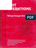 Unit Operations by G G Brown