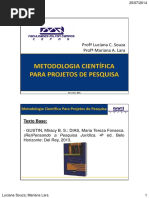 Metodologia Para Projetos de Pesquisa