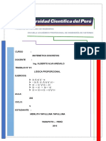 Ejercicios de Logica Proporcional