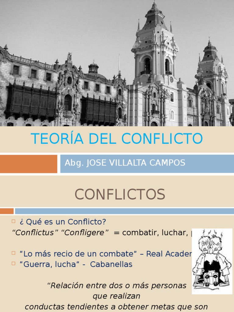 Teoría Del Conflicto Conflicto social Mediación