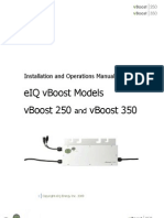 Installation and Operations Manual eIQ vBoost Models vBoost 250 and vBoost 350