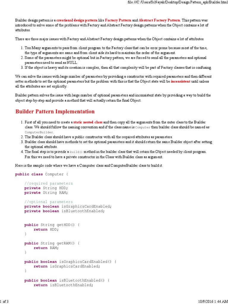 Creational Design Pattern Factory Pattern Abstract Factory Pattern ...