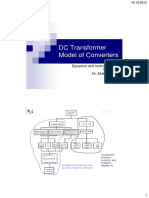 DC Transformer Model of Converters: Dynamics and Control of Power Converters Dr. Mutlu Boztepe