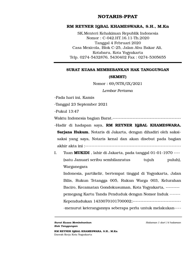 Contoh Surat Pemberian Saguhati