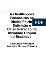 Leonardo Henrique M. M. Oliveira - As Instituições Financeiras no Direito Pátrio_Defini.pdf