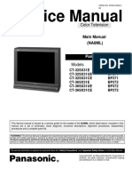 Panasonic Ct-32,36sx31 CH Bp371, Bp372 SM