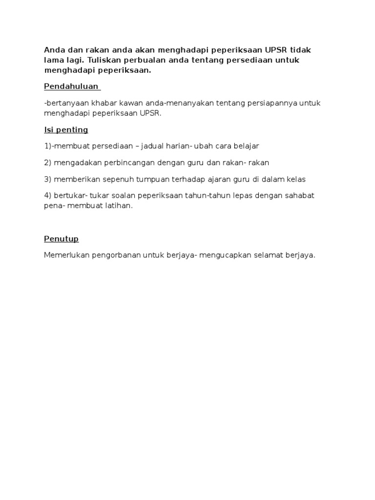 Contoh Latihan Karangan Pdf