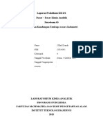 Laporan Praktikum KI2121 Dasar - Dasar Kimia Analitik Percobaan 03 Penentuan Kandungan Tembaga Secara Iodometri
