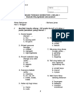 Soal Tengah Semester 1 Bahasa Jawa Kelas 1