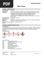 Paint Thinner Safety Data Sheet | PDF