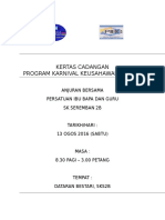 Kertas Cadangan Karnival Usahawan 2016