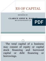 Sources of Capital: Clarice Anne R. Baclas