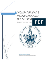 Compatibilidad e Incompatibilidad de Los Notarios