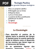 Teologia Paulina 07 La Escatologia