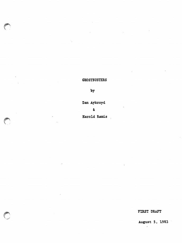 Ghostbusters | PDF