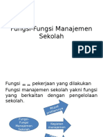 Fungsi-Fungsi Manajemen Sekolah