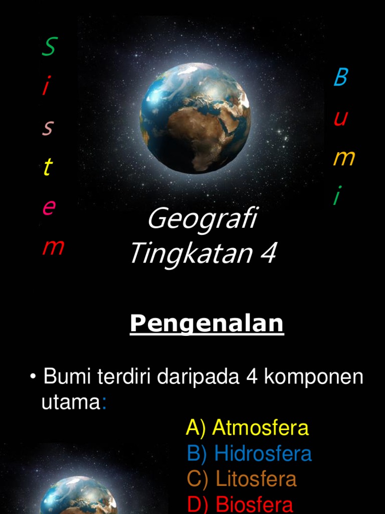 Struktur Bumi Tingkatan 1  Soalan Struktur Geografi Tingkatan 1 Kssm