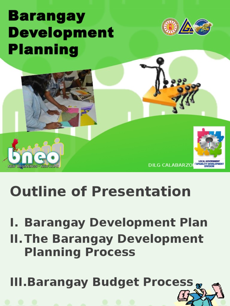 Barangay Development Planning | PDF | Earmark (Politics) | Monitoring ...