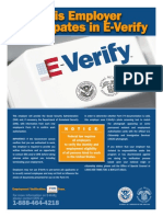 E Verify Poster English