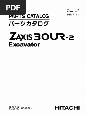 Hitachi ZX 30 | PDF