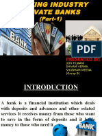 A presentation on banking industry.
