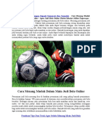Download Cara Menang Mudah Dalam Judi Bola Online by DewaTigakosongtigaBet SN326926340 doc pdf