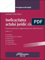 Ineficacitatea Actului Juridic Civil p.j. 2012