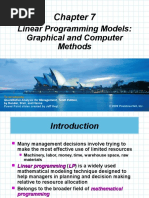 Linear Programming Models: Graphical and Computer Methods: To Accompany