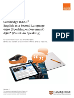 Igcse English Second Language-2019-Syllabus