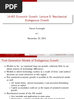 Lecture 8 - Neoclassical Endogenous Growth