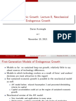 Lecture 8 - Neoclassical Endogenous Growth