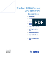 Trimble R/5000 Series GPS Receivers: Release Notes