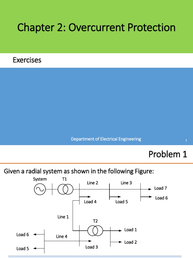 Chapter 2: Overcurrent Protection: Exercises | PDF | Science & Mathematics