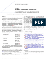 Estimation of Net Heat of Combustion of Aviation Fuels: Standard Test Method For